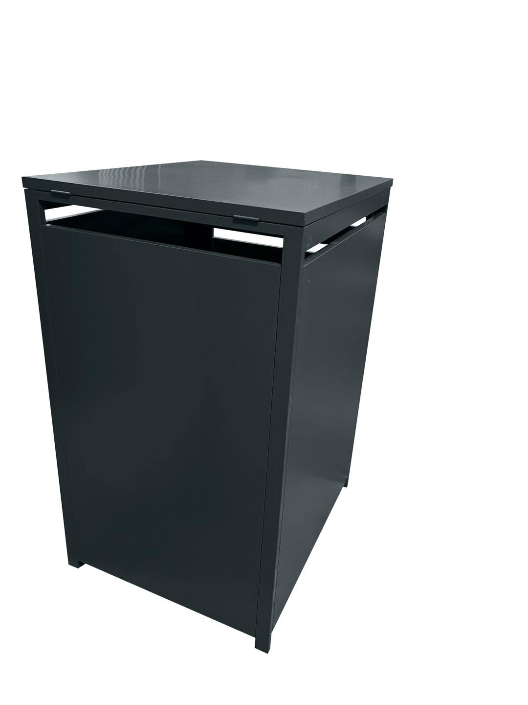 Lager|Zwei Mülltonnenbox Mülltonnenhaus für 240L-Behälter - 116*68*80 - Tür RAL 7016 / Korpus RAL 7016