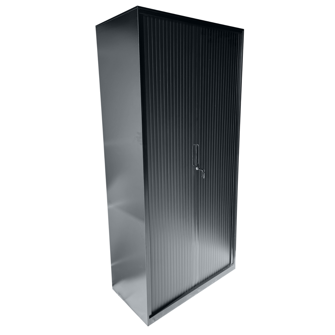 Lager|Zwei Stahlschrank - 185*90*45 - Tür RAL 9005 / Korpus RAL 9005