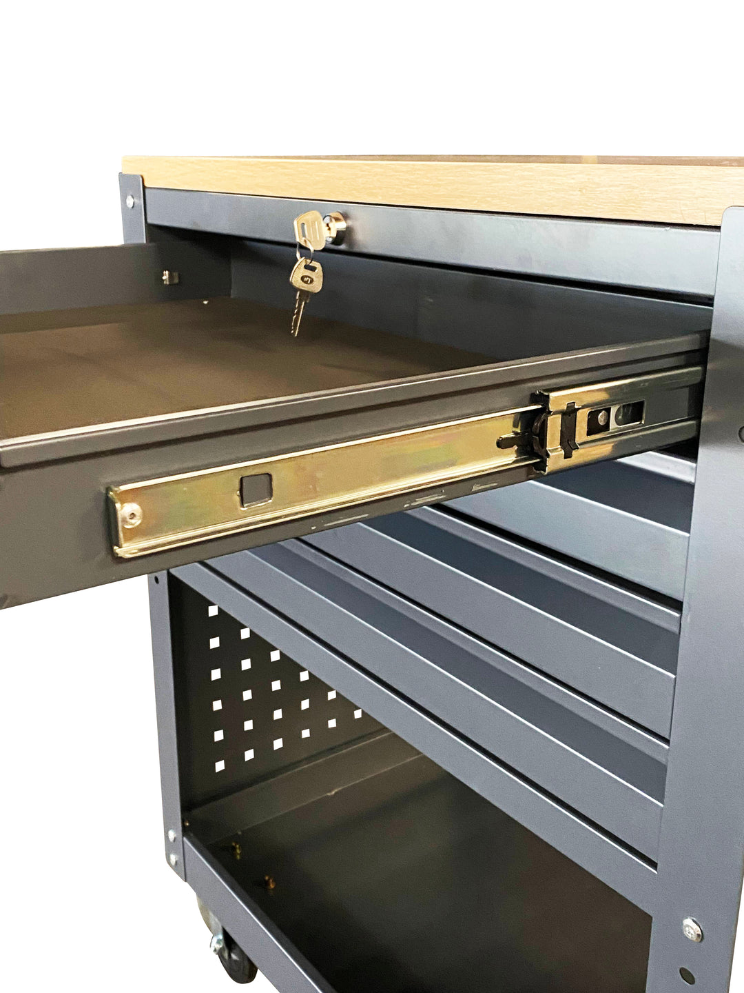 Lager|Zwei Werkstattwagen - 700*450*950 - Tür RAL 7016