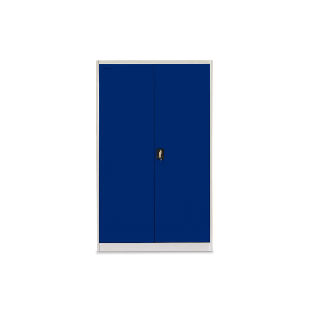 Lager|Zwei Stahlschrank - 140*90*40 - Tür RAL 5010 / Korpus RAL 7047