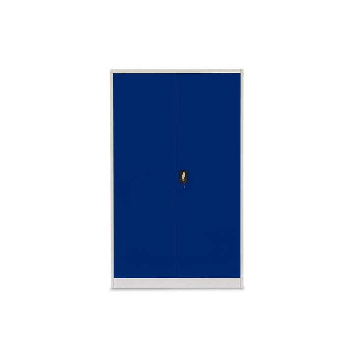 Lager|Zwei Stahlschrank - 140*90*40 - Tür RAL 5010 / Korpus RAL 7047