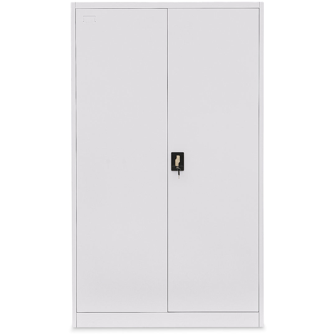 Lager|Zwei Stahlschrank - 185*90*40 - Tür RAL 7047 / Korpus RAL 7047
