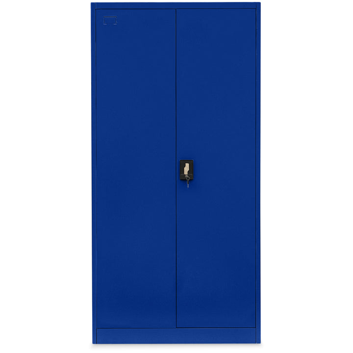 Lager|Zwei Stahlschrank - 185*90*40 - Tür RAL 5010 / Korpus RAL 5010