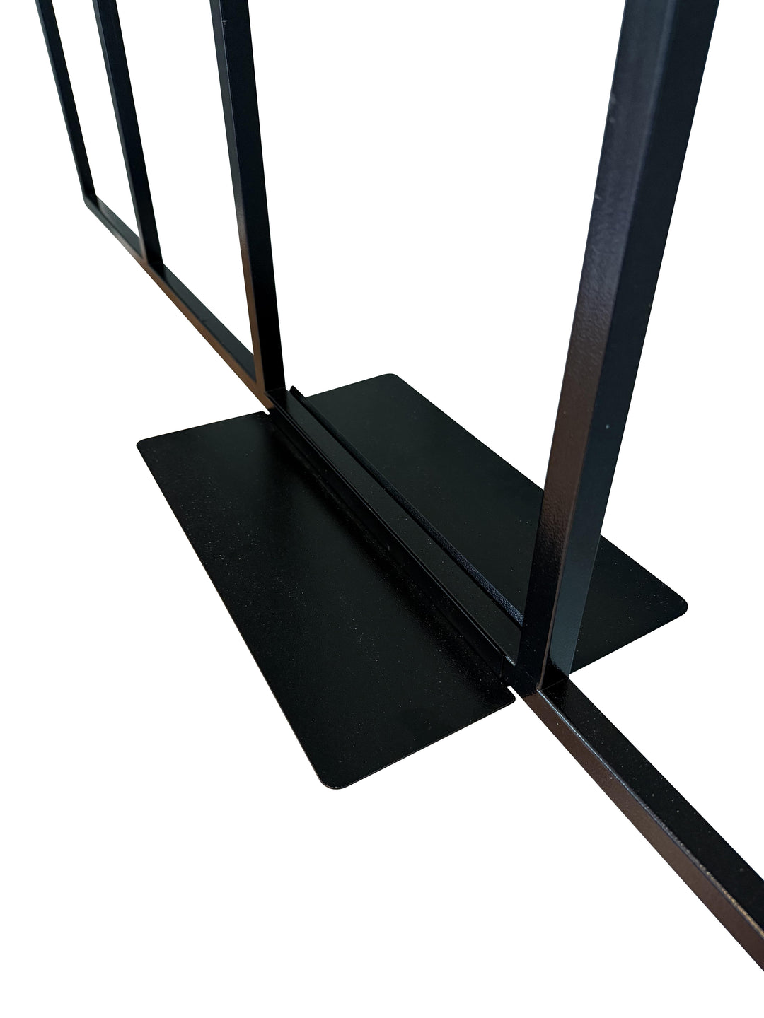 Lager|Zwei Metallregal Pinnwand "Lilli" incl. 5 Ablageböden - 150*150 - RAL 9005 strukturiert