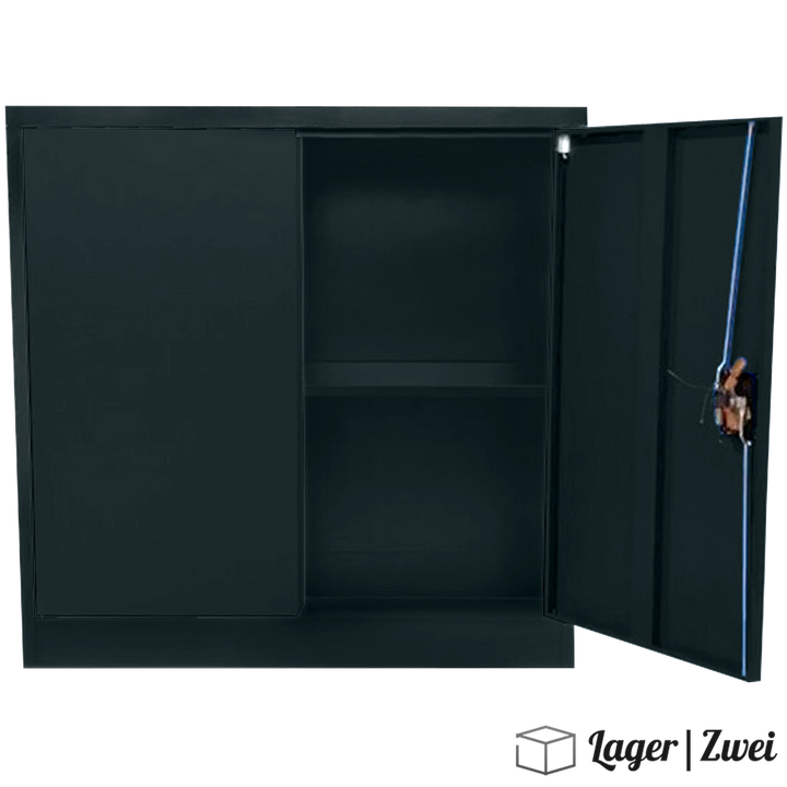 Lager|Zwei Stahlschrank - 90*90*40 - Anthrazit RAL 7016