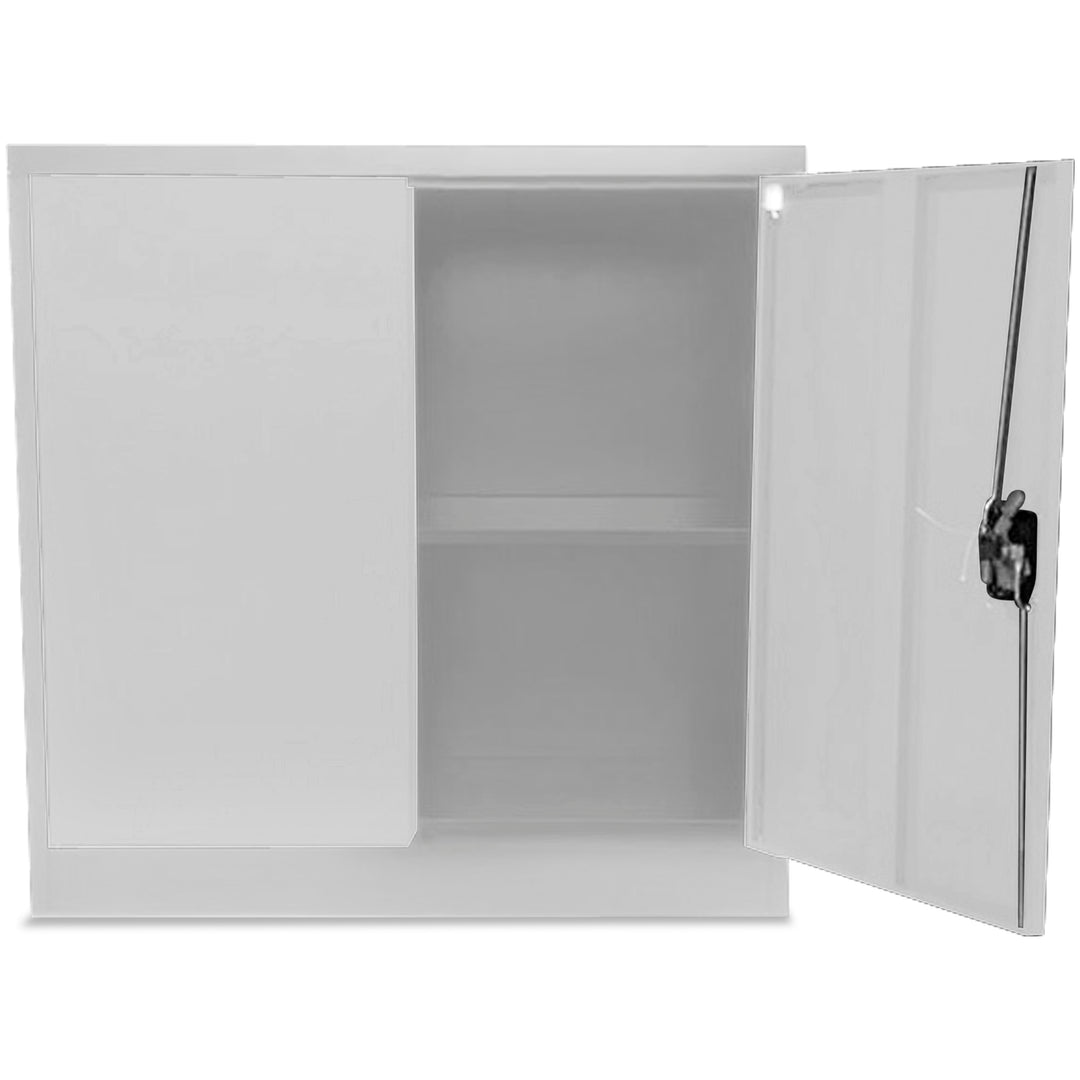 Lager|Zwei Stahlschrank 90*90*40 - Tür RAL 7047 / Korpus RAL 7047