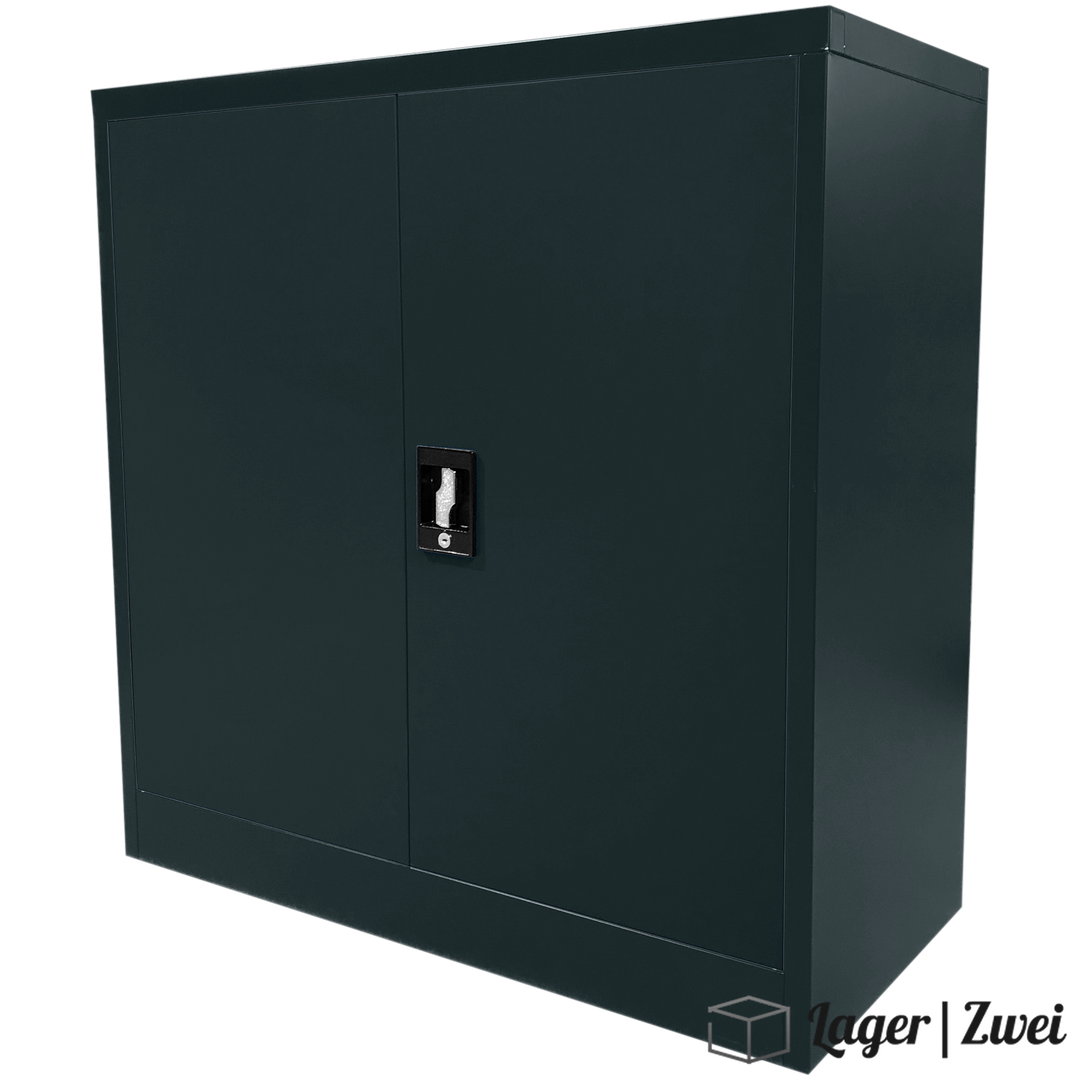 Lager|Zwei Stahlschrank - 90*90*40 - Anthrazit RAL 7016