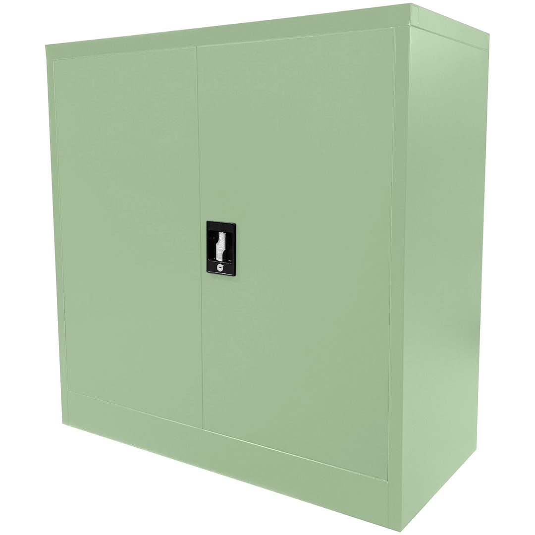 Lager|Zwei Stahlschrank - 90*90*40 - Tür RAL 6019 / Korpus RAL 6019