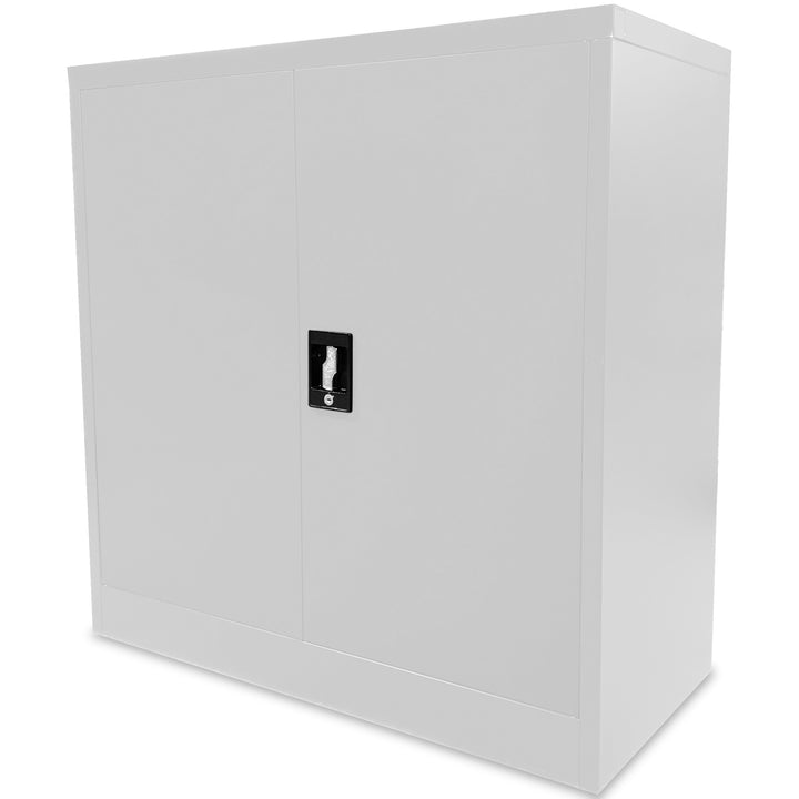 Lager|Zwei Stahlschrank 90*90*40 - Tür RAL 7047 / Korpus RAL 7047