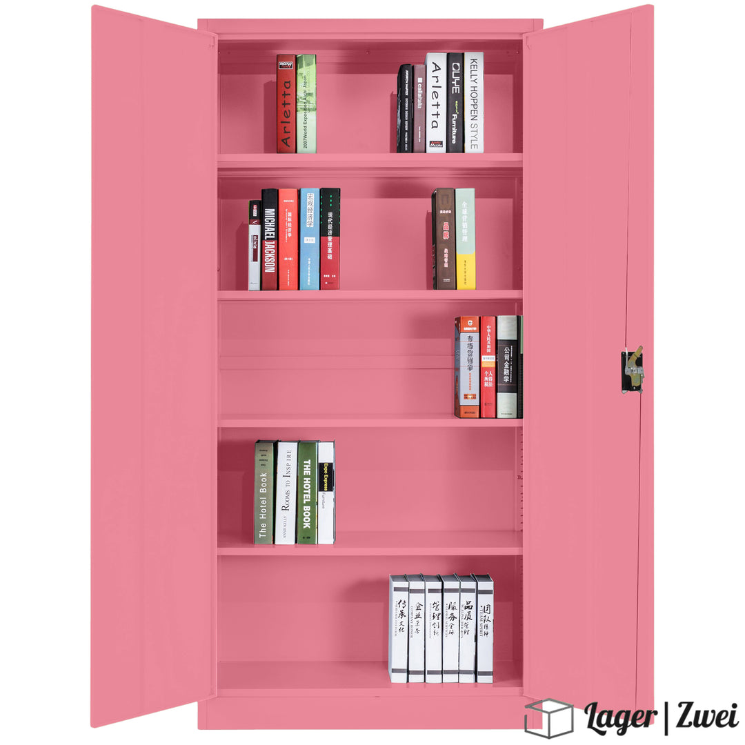 Lager|Zwei Stahlschrank - 185*90*40 - Tür RAL 3015 / Korpus RAL 3015 Limited Edition