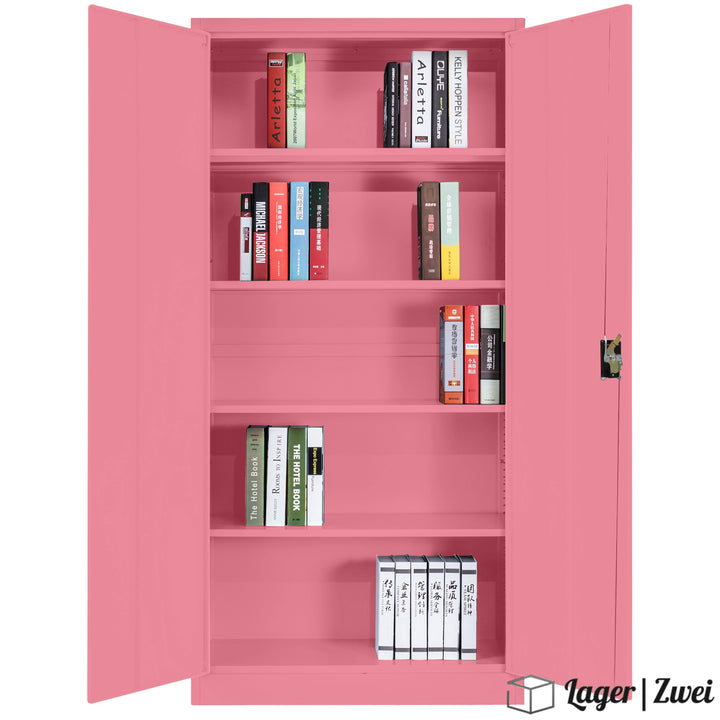 Lager|Zwei Stahlschrank - 185*90*40 - Tür RAL 3015 / Korpus RAL 3015 Limited Edition