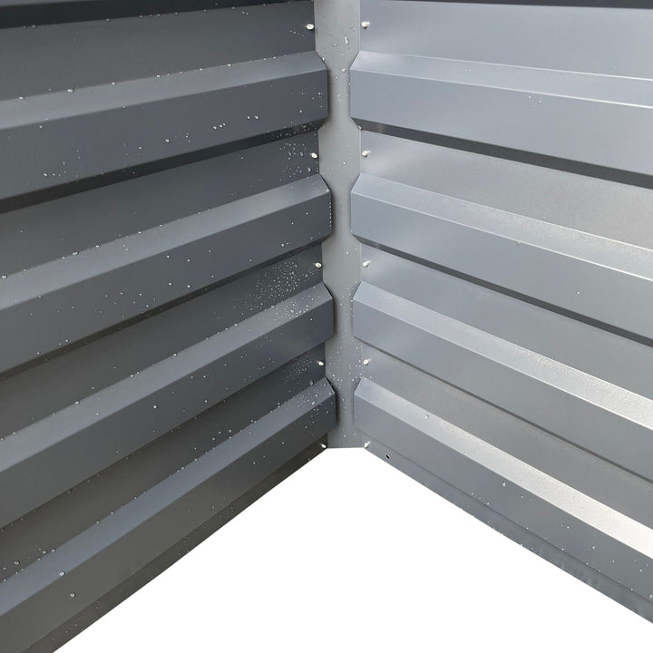 Lager|Zwei Hochbeet groß - 120*60*60 - pulverbeschichtetes Metall - RAL 7016
