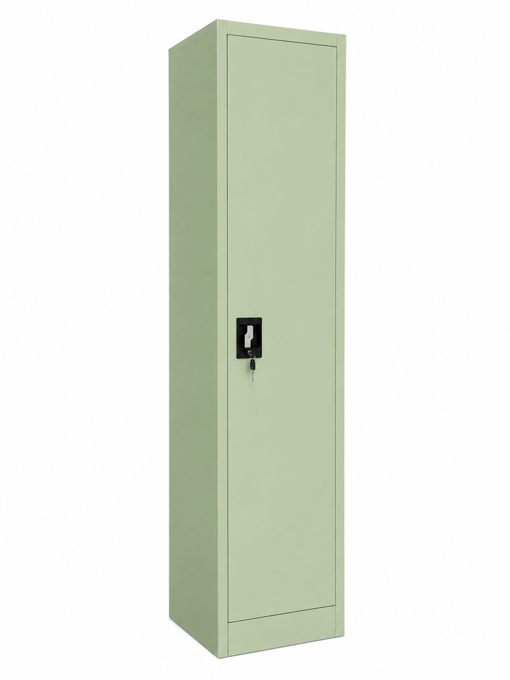 Lager|Zwei Stahlschrank - 185*50*50 - Tür RAL 6019 / Korpus RAL 6019