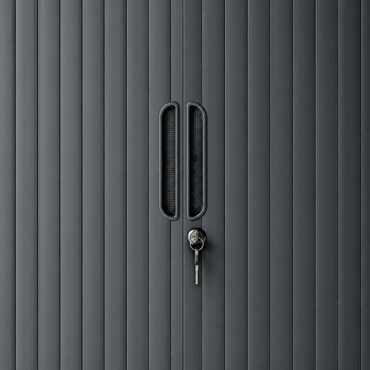 Lager|Zwei Stahlschrank - 185*90*45 - Tür RAL 9005 / Korpus RAL 9005